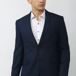 Men Checkered Single Breasted Casual Blazer-image-119