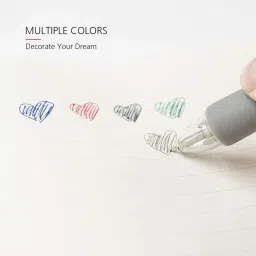 apcatio 1 PCS Grip 4+1, 4 Colors 0.7 mm Multi Pen and 0.5 mm Pencil With Eraser In Cap Multi-function Pen image 3