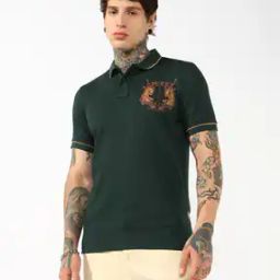 Men Tokyo Twin Tiger Print Regular Fit Polo T-Shirt-image-7