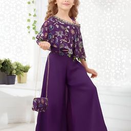BAESD Girls Printed Top with Palazzos-picture-1
