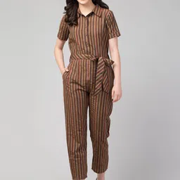Zuvino Striped Basic Jumpsuit-picture-49