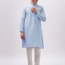Anouk Geometric Thread Work Straight Kurta-picture-27