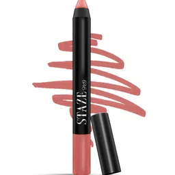 STAZE Pout On Matte Finish Smudgeproof Lip Crayon with Jojoba Oil - Oh My Pink 07-image-22