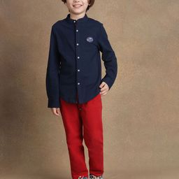 One Friday Boys Comfort Opaque Formal Shirt-image-79