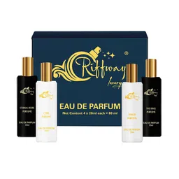riffway Set Of 4 Venus, Cube, Eternal Desire & The King Long Lasting EDP - 20 ml Each-2