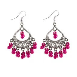 Creative Frogs Set Of 2 Silver-Plated Teardrop Shaped Drop Earrings image 2