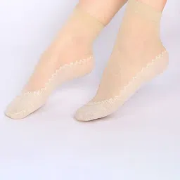 MYYNTI Pack Of 2 Patterned Ankle Length Net Socks-image-29