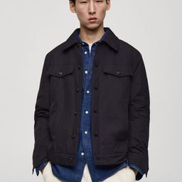 MANGO MAN Water Repellent Padded Jacket-image-36