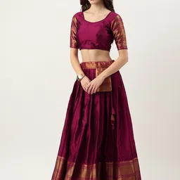 Payu Semi-Stitched Lehenga & Unstitched Blouse With Dupatta image 3