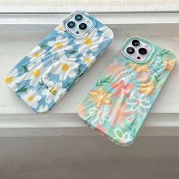 CASE CREATION iPhone 15 Pro Max 3D Smile Rainbow Flower Bumper Case-12