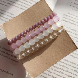 Divine souvenirs Unisex Set Of 4 Artificial Beaded Bracelets image 3
