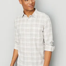 max Men Opaque Checked Casual Shirt-image-68