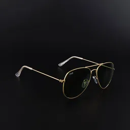 Irayz Unisex Green Lens & Gold-Toned Aviator Sunglasses with-image-26
