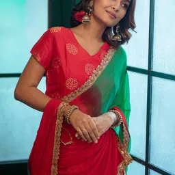 Sangria Woven Design Lehenga With Choli & Dupatta-picture-8