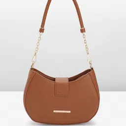 French Connection Structured Shoulder Bag with Detachable Sling Strap image 4