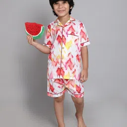 Little Clothings Marble Printed Organic Cotton Night Suits-picture-22