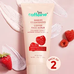MCaffeine Set Of 2 Berries Brightening Coffee Face Scrub - 75 g Each-13