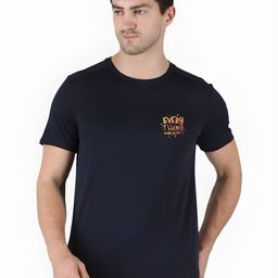 SZN Typography Printed Round Neck Short Sleeves T-shirt-image-49
