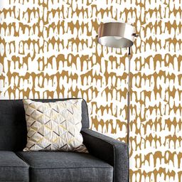 ArtzFolio Printed UV-Resistant Anti-Bacterial Japanese Watercolor Shibori Lines Peel & Stick Wallpaper-image-96