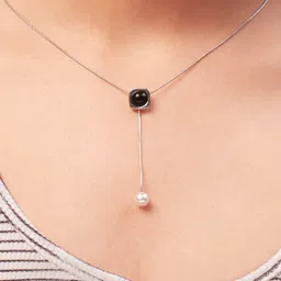 SALTY Moon Pearl Stainless Steel Necklace-image-88