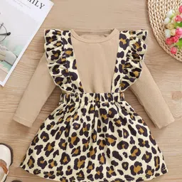 BAESD Animal Print A-Line Dress-45