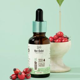 Nat Habit 100 % Pure Cold Pressed Rosehip Oil For Smooth & Glowing Skin- 30 ml-43