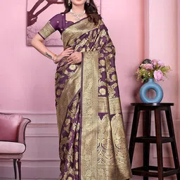 Pionex Woven Design Pure Silk Ready To Wear Banarasi Saree-picture-19