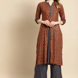Anouk Women Printed Regular Kurta with Trousers-picture-49