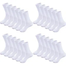 MUKHAKSH Unisex White Socks-31