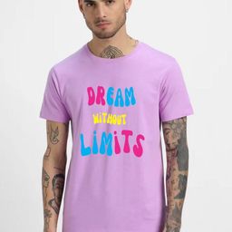 HESHA Typography Printed Round Neck Pure Cotton Relaxed Fit T-Shirt-image-97
