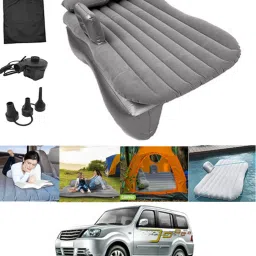 Silver Inflatable Car Travel Bed/Two Pillows/Pump For Grand Dicor Tata 2008 Multifunctional Car Inflatable Bed Mattress For(Car Travel,Camping,Swimming) Car Inflatable Bed-image-37