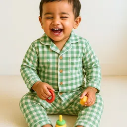 cocoon care Unisex Kids Printed Night suit-16