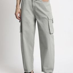 Bene Kleed Men Classic Loose Fit Cargos Trousers-image-64