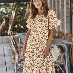 StyleCast Women Animal Printed A-Line Dress-image-89