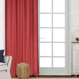 Saral Home Rust Geometric Room Darkening Long Door Curtain-image-71