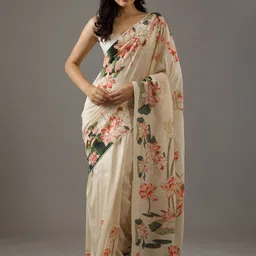 ROOP SUNDARI SAREES Floral Print Saree-picture-49