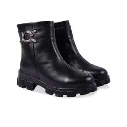 Shoetopia Girls Platform-Heeled Regular Boots-image-20