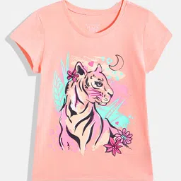 THE CHILDREN'S PLACE Girls Cat Printed Pure Cotton T-shirt-picture-12