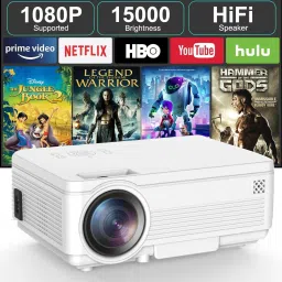 IBS 2200 Lumens Mini LED RD-801 Smart Lcd Video Home Theater 1080P Movie USB*2 HDMI*2 Player 50000/60000 Hours Life 5 Inch Displays Screen Black (2200 lm / 2 Speaker / Remote Controller) Portable Projector-45
