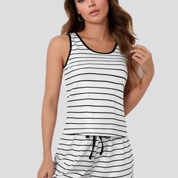 Kellberry Women Striped Night suit-picture-28