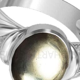 Sidharth Gems 7.25 Ratti 600 Crt Pyrite Adjustable Silver Plated Brass Ring-51
