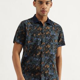 United Colors of Benetton Men Floral Opaque Printed Casual Shirt-image-100