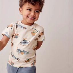INCLUD Boys Printed Round Neck T-Shirt With Shorts-picture-36