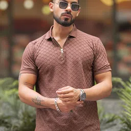 Maniac Men Polo Collar Slim Fit T-shirt-image-16
