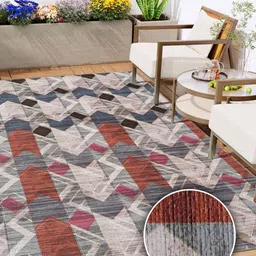 Kaleen India Grey Geometric Anti-Skid Polyester Carpet-image-29