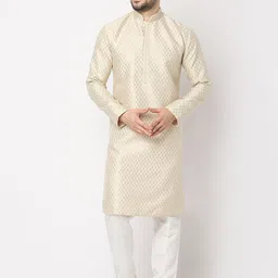 Ethnicity Men Regular Thread Work Kurta with Trousers-picture-5
