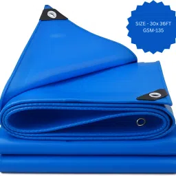 Heavy Duty HDPE Tarpaulin 30x36 ft|135GSM | UV Stabilized, Waterproof Sheet Tent - For Waterproof covering, protection from sunlight, dust, and rain in agricultural-image-15