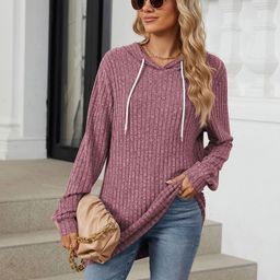 Outzidr Women Self Design Hooded Long Sleeves Sweatshirt-picture-33