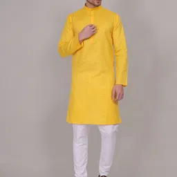 4u Fashion Men Handloom Kurta-picture-17
