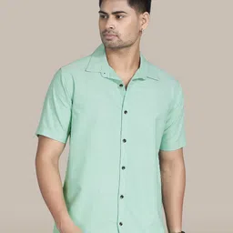 DIVISIVE Men Solid Spread Collar Cotton Casual Shirt-picture-0